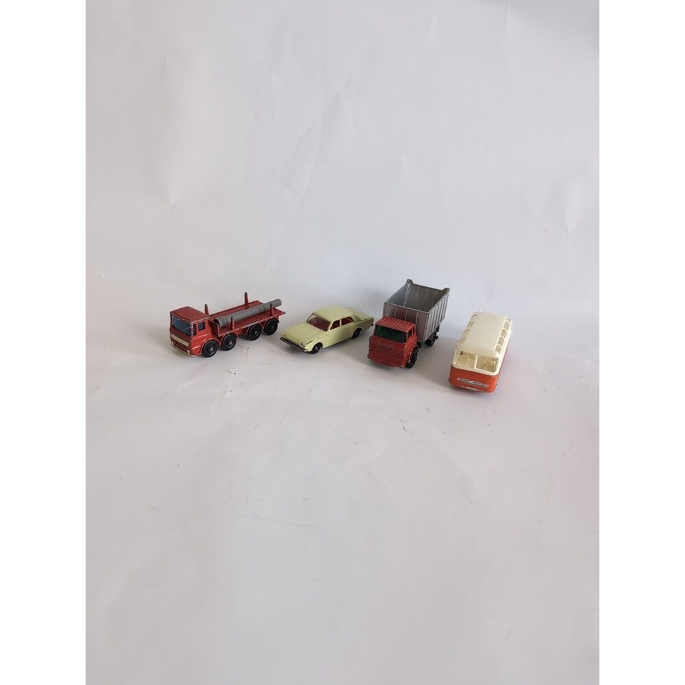 Vintage Matchbox Lesney Car Lot 4 Corsair Tipper Pipe Truck Mercedes Coach
